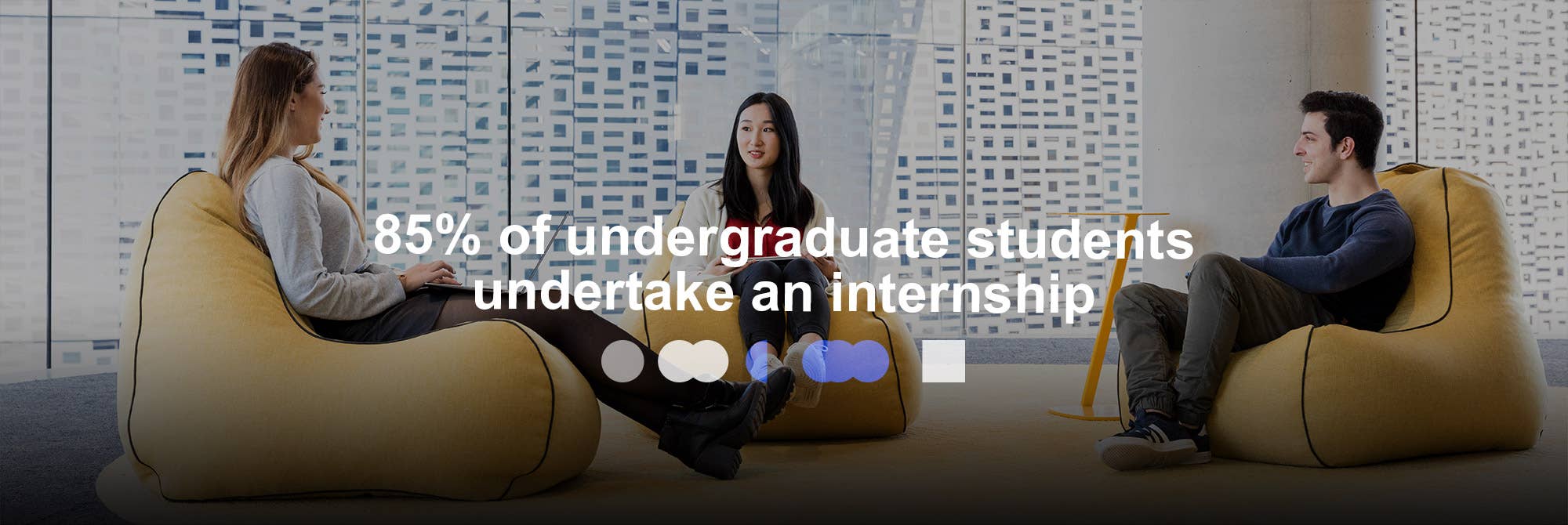 85% of undergraduate students undertake an internship